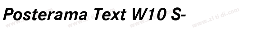 Posterama Text W10 S字体转换